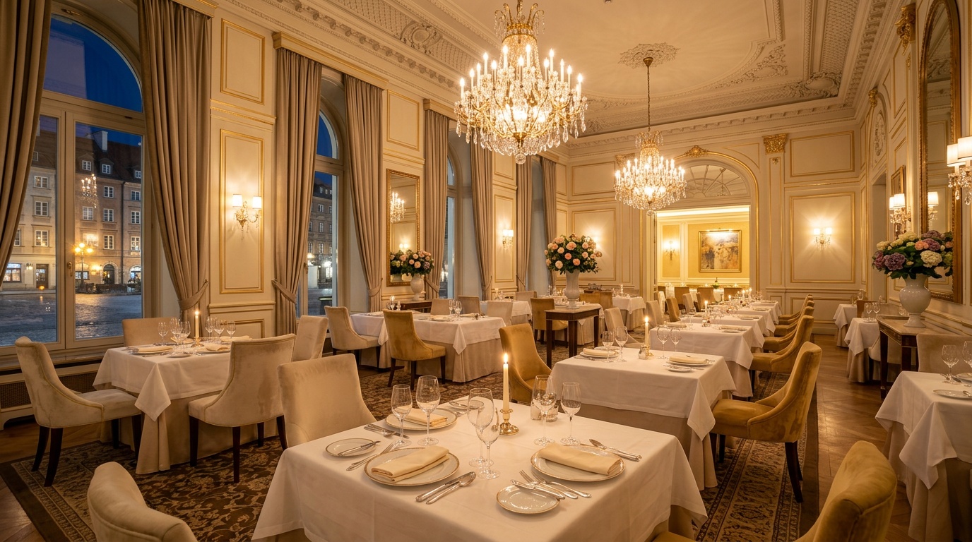 Główna sala restauracji Lumière Sapore